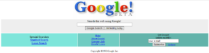 Google Beta 1998. 12. 02.